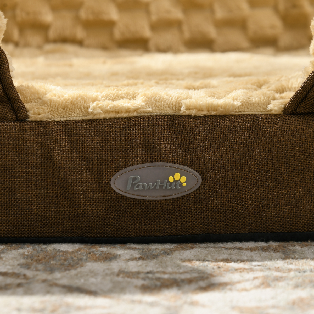Cozy Dog Bed Calming Pet Bed Dog Mattress for Large Dogs - Brown