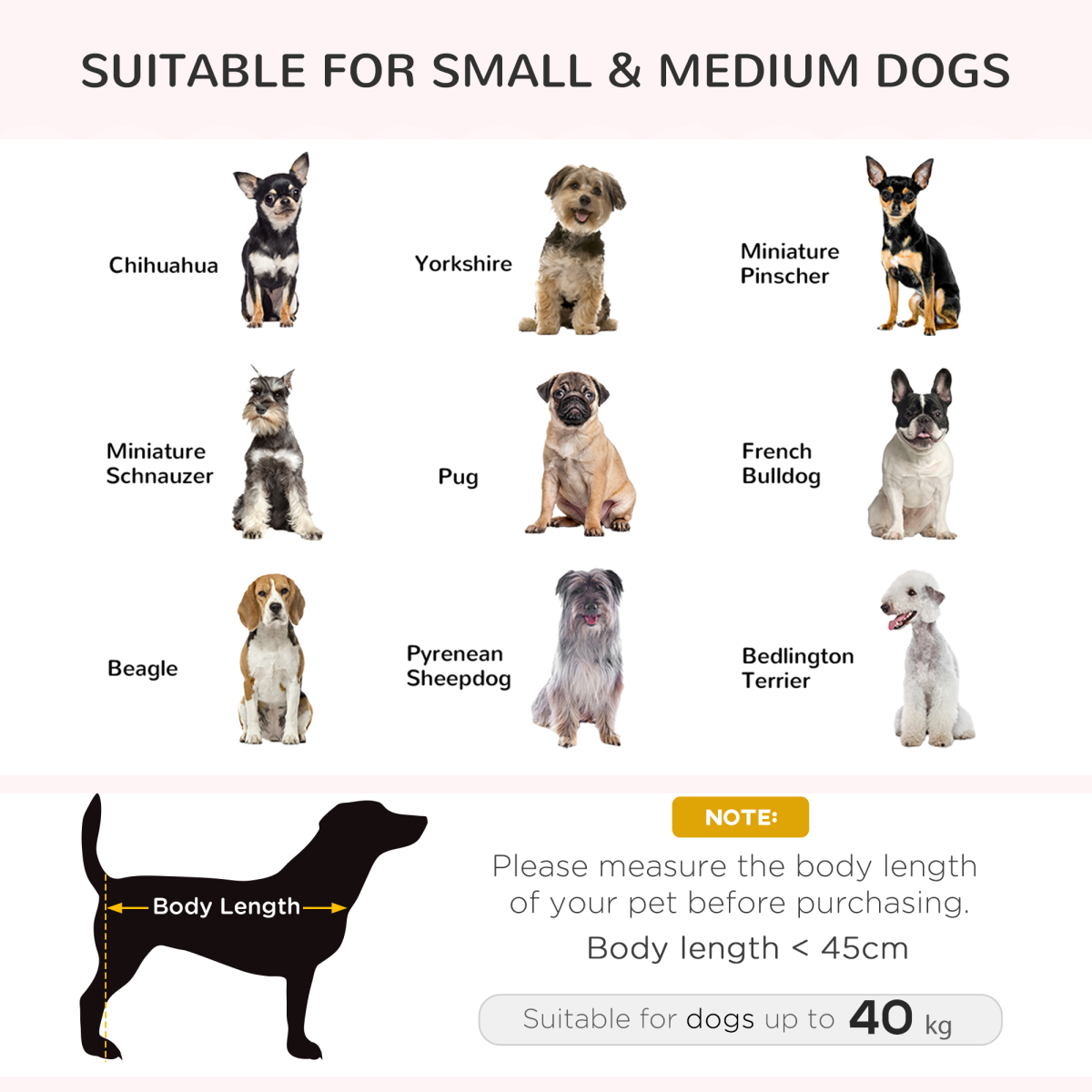 Signature Elevated Dog Sofa Bed with Cushion for Medium and Small Dogs(PawHut Series), Grey