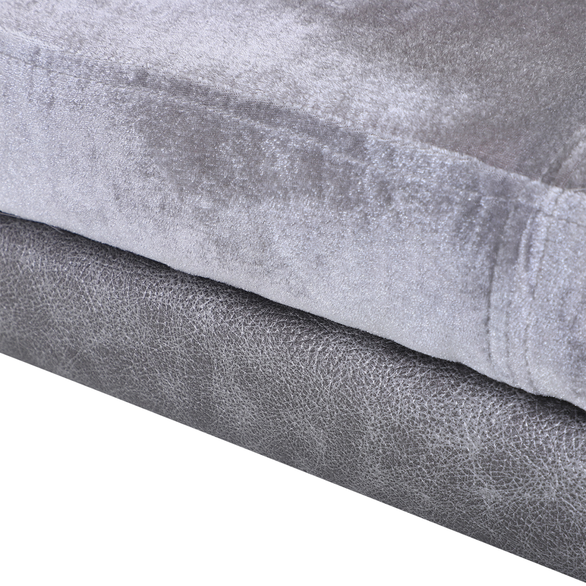 Comfy Dog Sofa Bed Kitten Couch Lounge for Small-Sized Dogs, Soft Padded - Grey